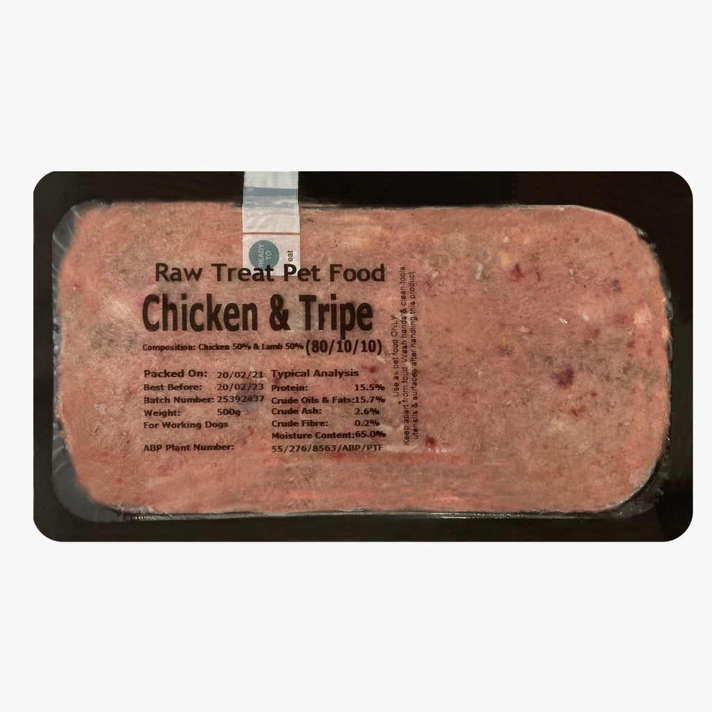 RAW PET TREAT - Chicken & Tripe